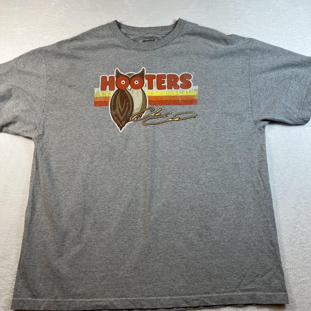 Chase Elliott Hooters 9 Shirt Mens 2XL Gray NASCAR Racing Hendrick‎ Motorsports